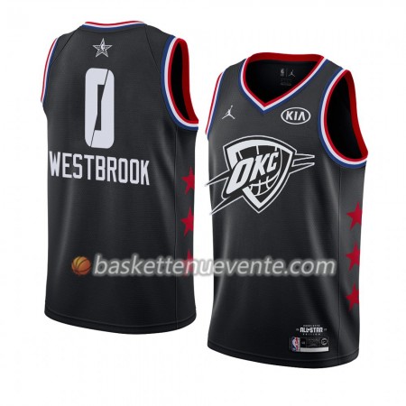 Maillot Basket Oklahoma City Thunder Russell Westbrook 0 2019 All-Star Jordan Brand Noir Swingman - Homme